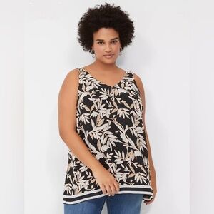 Lane Bryant V-neck, Sleeveless, Swing Tank, Size 16, New!
